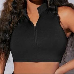 black halter top